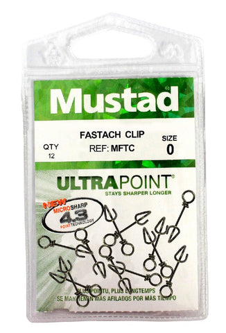 MUSTAD FASTACH CLIP FTC #0 PACK OF 12