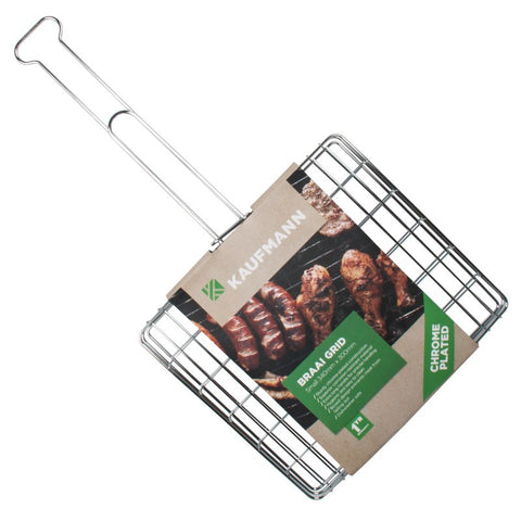 KAUFMANN BRAAI GRID SML 34X30 CHROME PLATED