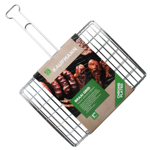 KAUFMANN BRAAI GRID MEDIUM 43X33 CHROME PLATED