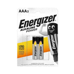 ENERGIZER AAA ALKALAINE PACK OF 2