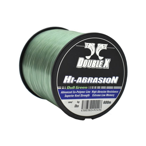 DOUBLE X HI ABRASION 600M 5LB GREEN