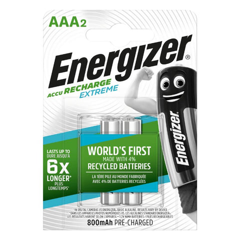 ENERGIZER AAA RECHARGABLE PACK OF 2