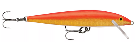 RAPALA ORIGINAL FLOATING F03 GOLD FLUORESCENT RED