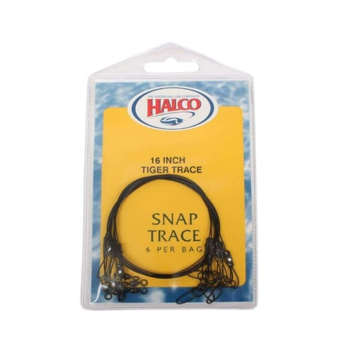 HALCO TIGER TRACE 60LB 16" PACK OF 6